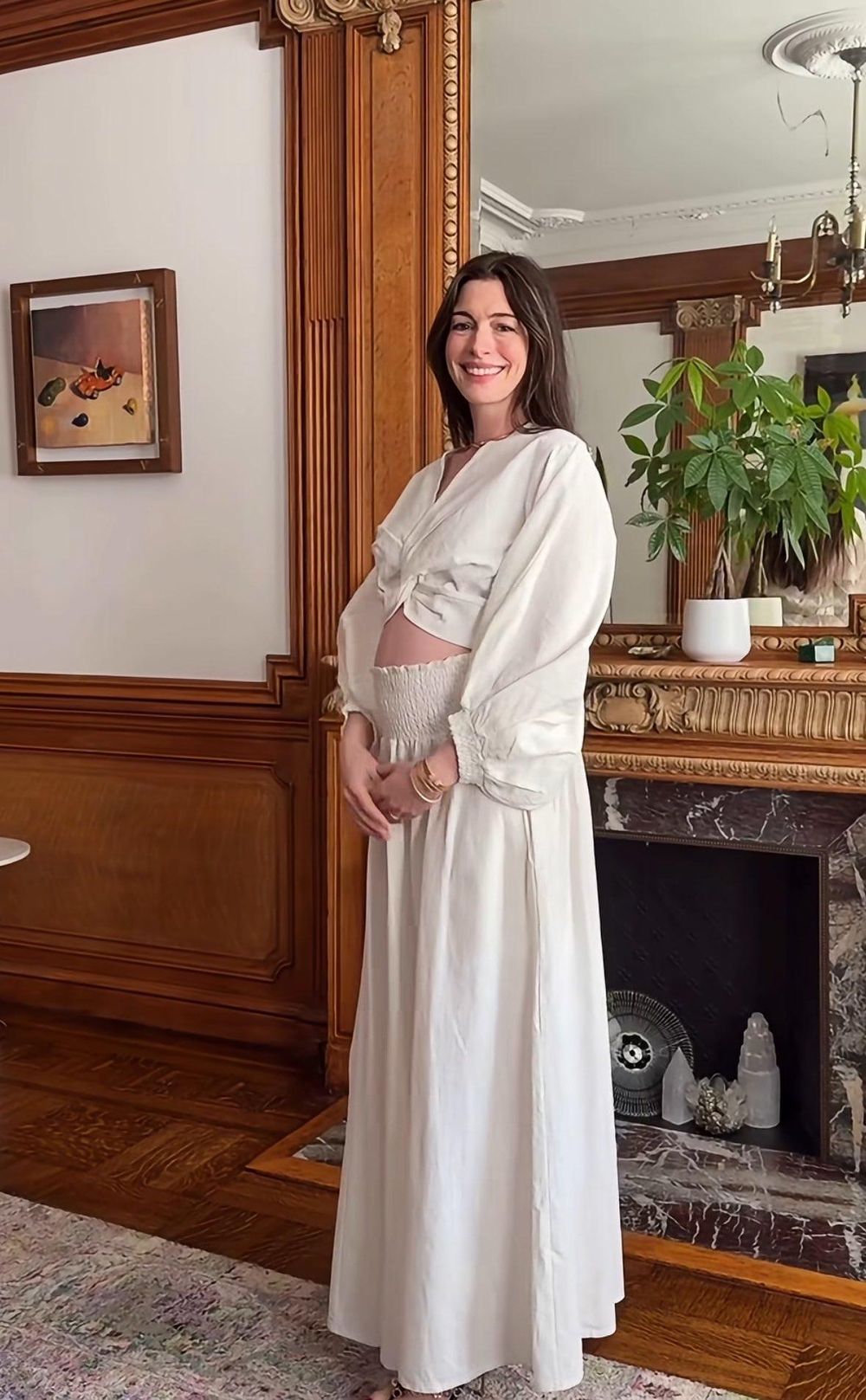 WATCH: Anne Hathaway reveals pregnancy with elegant baby bump announcement