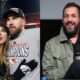 Taylor Swift, Travis Kelce and Adam Sandler.