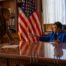 Ava DuVernay with sitting Librarian of Congress Carla Hayden while making 