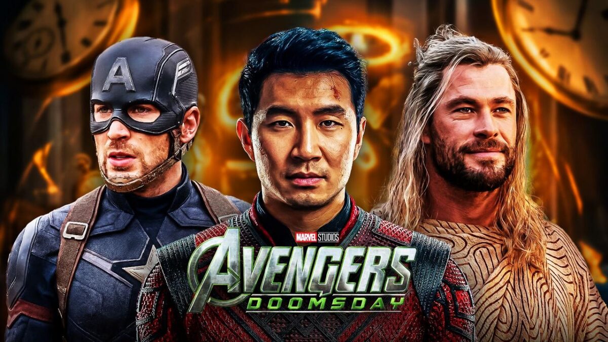 Steve Rogers, Simu Liu, Thor, Avengers: Doomsday logo.