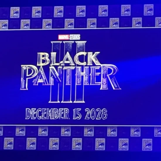 Black Panther III logo at San Diego Comic-Con.