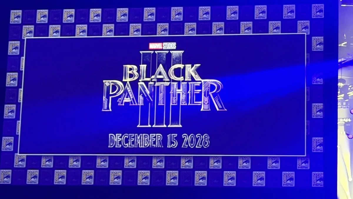 Black Panther III logo at San Diego Comic-Con.