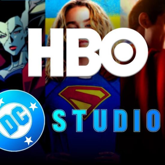 HBO, DC Studios logos, DC posters.