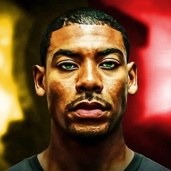 Aaron Pierre John Stewart Green Lantern, Yellow and Red.