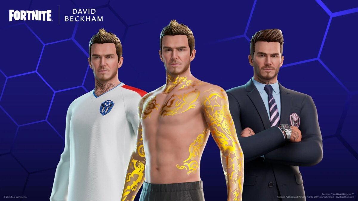 David Beckham is the latest footballer to arrive in Fortnite
