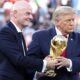 FIFA President Gianni Infantino and U.S. President Donald Trump at the final of the 2026 FIFA World Cup.