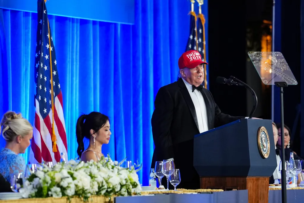 Inside The Room As Donald Trump's Rickles-Like Schtick Didn't Land