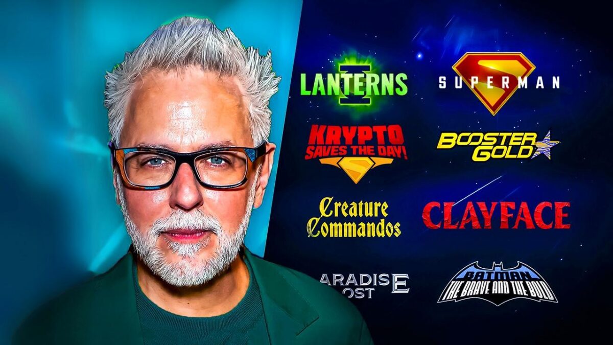 James Gunn, DCU Gods and Monsters slate logos.