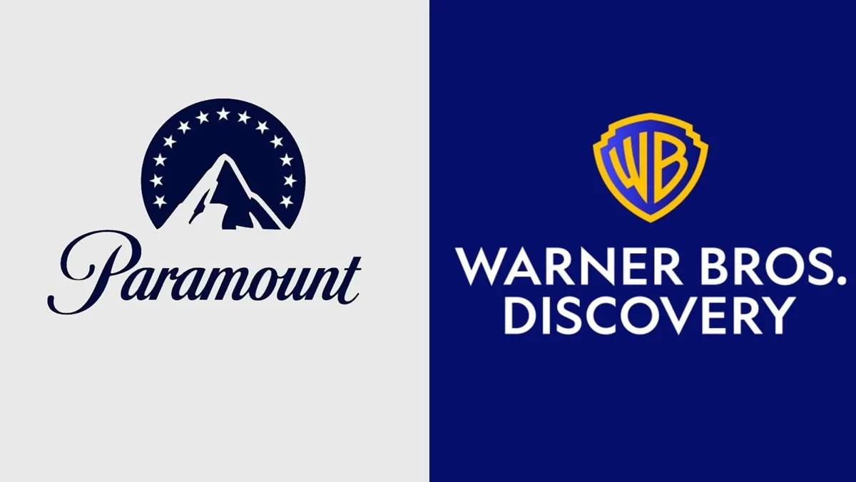 Paramount and Warner Bros. Discovery logos