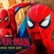Tom Holland as Spider-Man, Spider-Man: Brand New Day logo.
