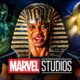 Rama-Tut and two Celestials behind the Marvel Studios logo.