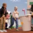 Still from the Adult Swim anniversary special with some iconic characters like Pim and Charlie from Smiling Friends.