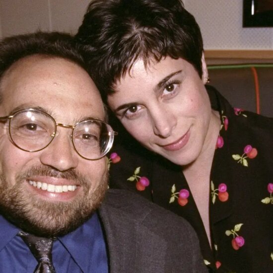 Actor Danny Woodburn shares a table with his fiance Amy Buchwald (niece of Art Buchwald) at WNBC party at Television City, Rockefeller Center, marking the last episode of the "Seinfeld" show. The couple are scheduled to marry Sept. 7th in Minnesota. Woodburn plays Kramer