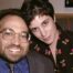 Actor Danny Woodburn shares a table with his fiance Amy Buchwald (niece of Art Buchwald) at WNBC party at Television City, Rockefeller Center, marking the last episode of the "Seinfeld" show. The couple are scheduled to marry Sept. 7th in Minnesota. Woodburn plays Kramer