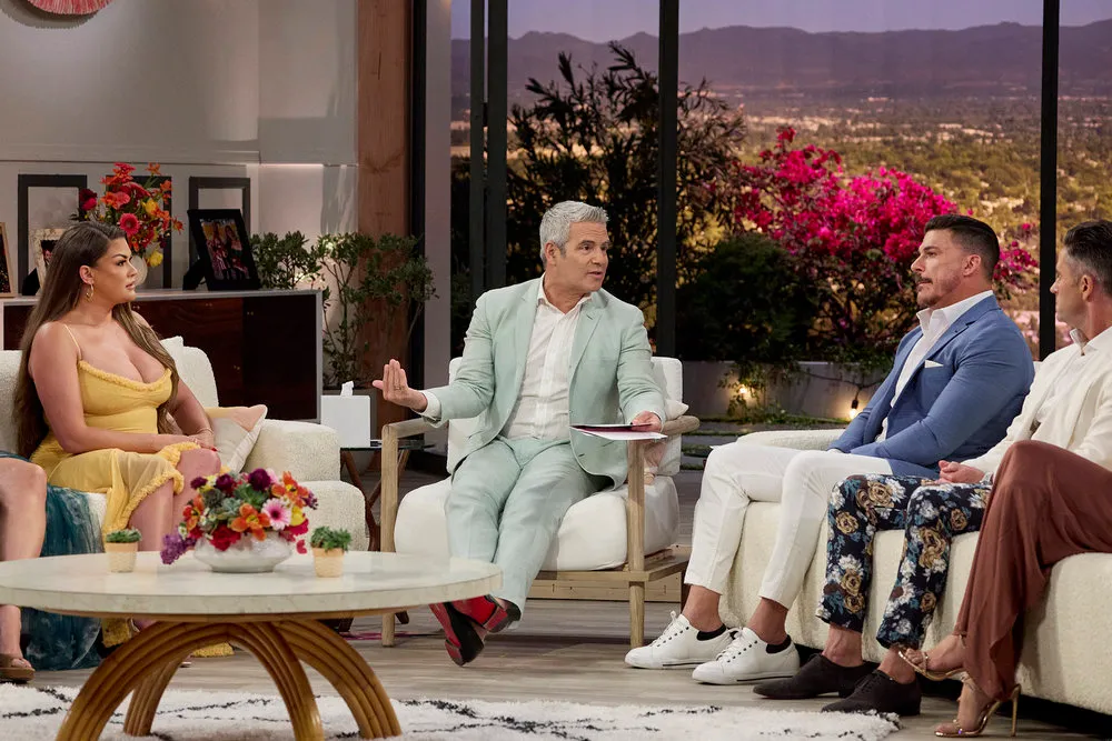 Brittany Cartwright, Andy Cohen and Jax Taylor at