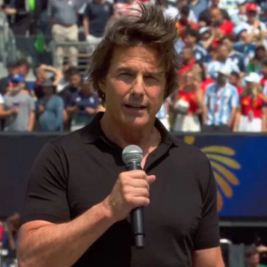 Tom Cruise Makes Appearance At World Cup Final To 