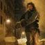 Bryan (Austin Abrams) runs from falling zombies in the streets of Raccoon City in Resident Evil.