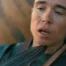 Nearly unconscious Elliot Page with a sword holding up his chin in The Odyssey