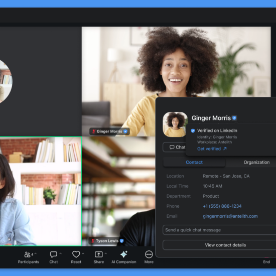Zoom Verified on LinkedIn Example