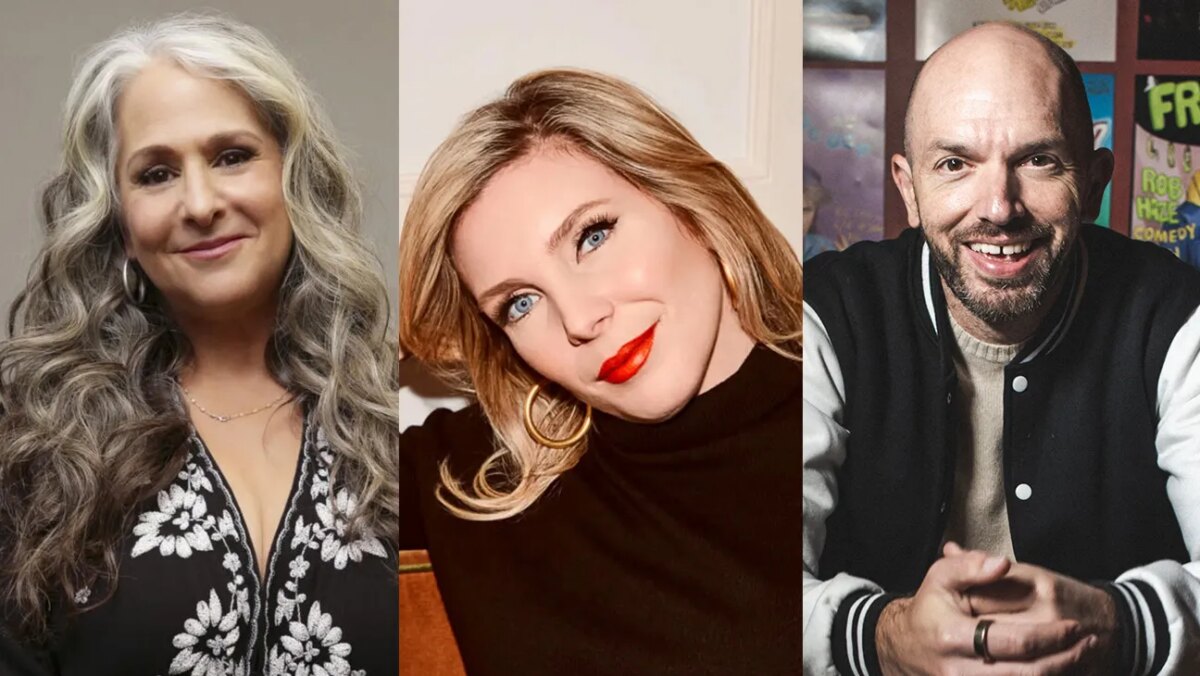 Marta Kauffman, June Diane Raphael and Paul Scheer