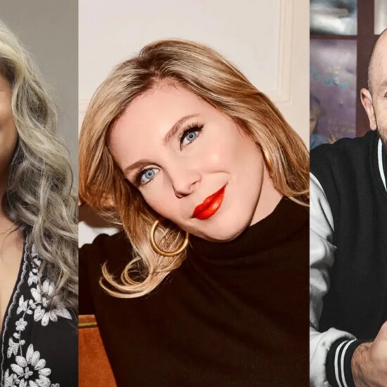 Marta Kauffman, June Diane Raphael and Paul Scheer