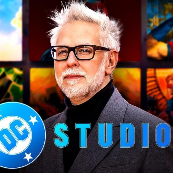 DC Studios logo, James Gunn, DCU projects.