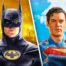 Michael Keaton's Batman, David Corenswet's Superman