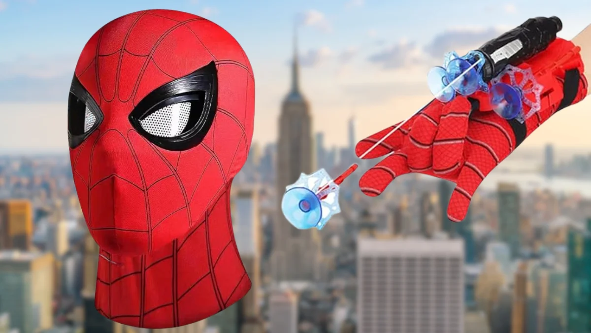 Promo photos for Spider-Man mask from Amazon.