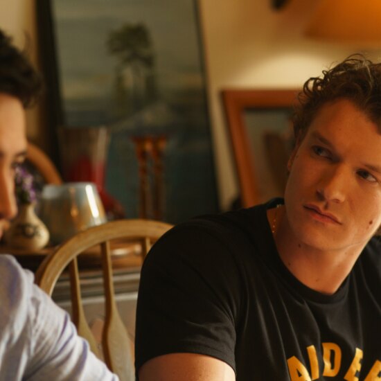 Heated Rivalry - (L to R) Hudson Williams as Shane Hollander and Connor Storrie as Ilya Rozanov in Episode 106 of Heated Rivalry. Cr. Sabrina Lantos © 2025