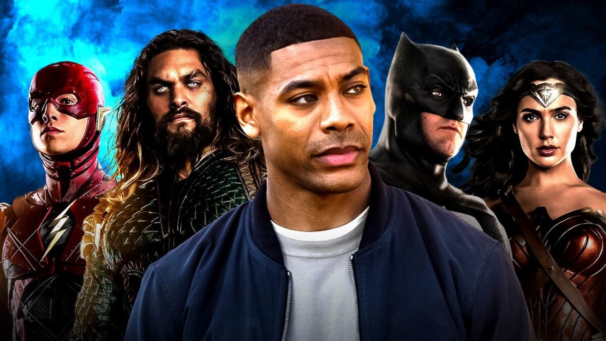 The Flash, Aquaman, Aaron Pierre as John Stewart, Batman, Wonder Woman
