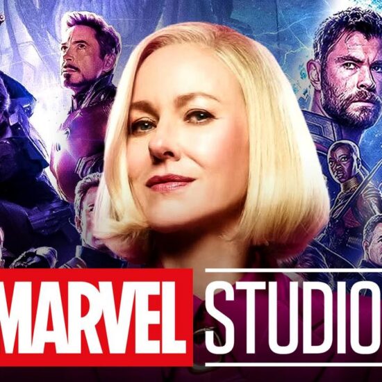 Naomi Watts with Marvel Studios logo.