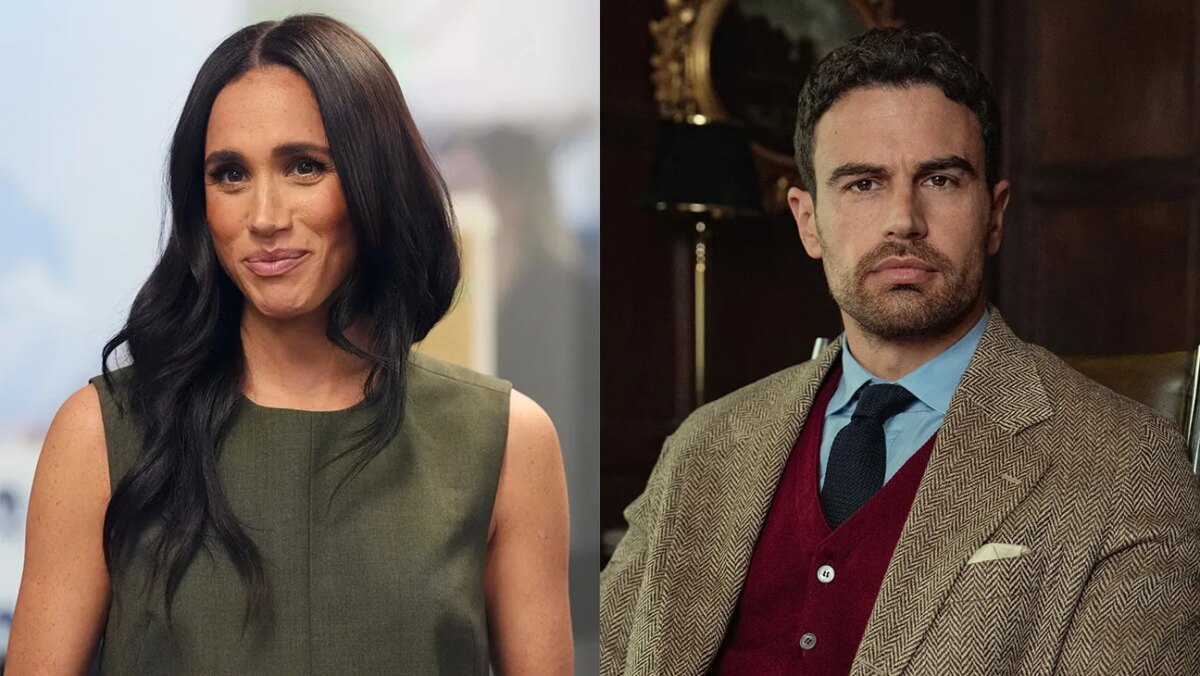 Meghan Markle and Theo James in The Gentlemen