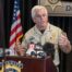 Pima County Sheriff, Chris Nanos, speaks to the media on Feb. 3, 2026, in Tucson, Arizona.