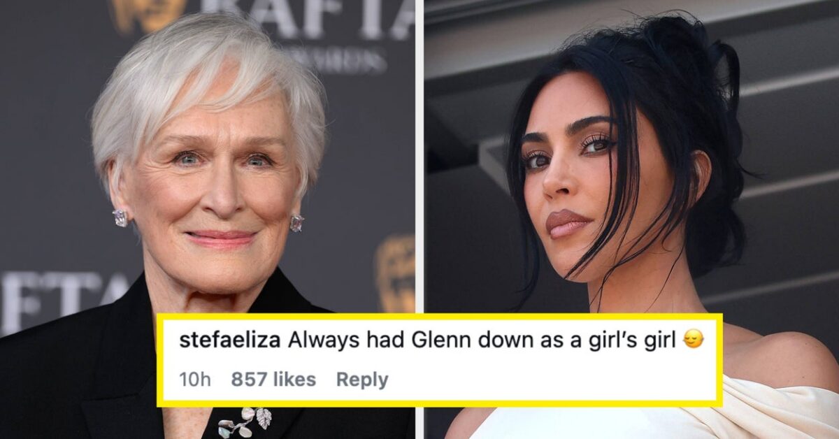 “No Notes”: People Are Applauding Glenn Close’s A+ Response To Someone Who Made A Rude Comment About Kim Kardashian