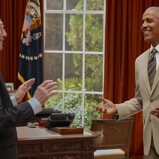 Obama Relives Tan Suit Debacle In 'Life, Larry & Pursuit of Unhappiness'