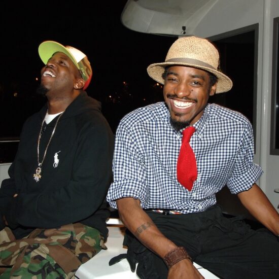 Big Boi and Andre 3000 of Outkast during an 