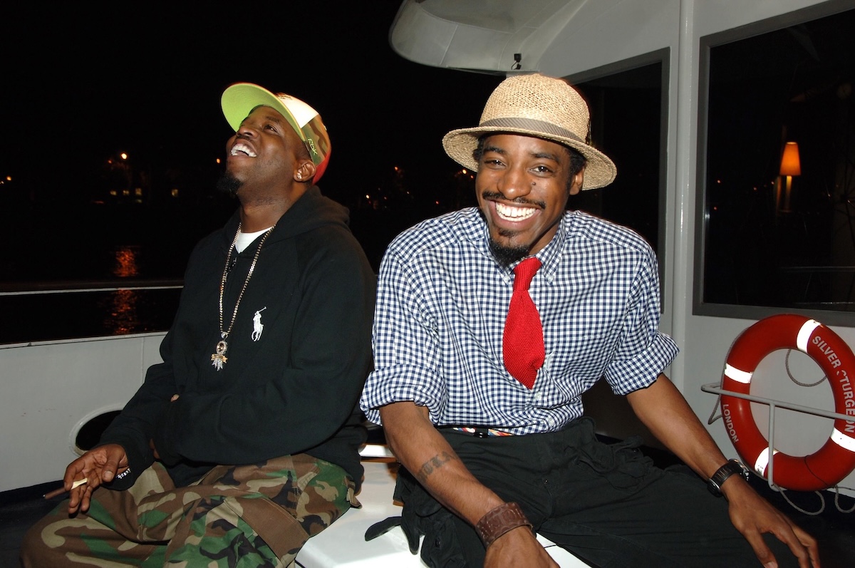 Big Boi and Andre 3000 of Outkast during an