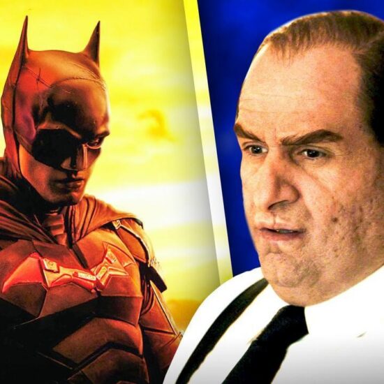 Batman, played by Robert Pattinson, The Penguin, played by Colin Farrell