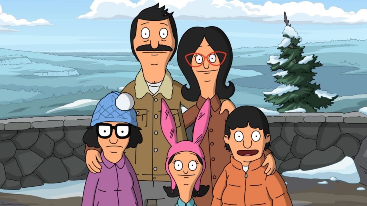 The Belchers pose for a photo in a state park