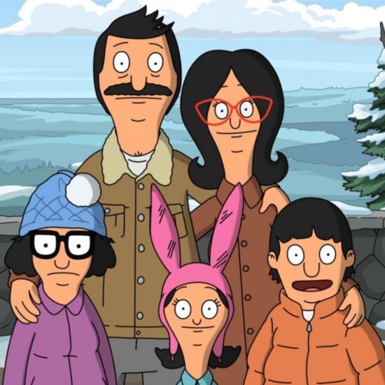 The Belchers pose for a photo in a state park