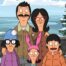 The Belchers pose for a photo in a state park