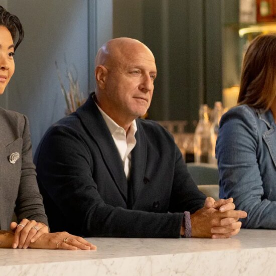 Kristen Kish, Tom Colicchio and Gail Simmons on 