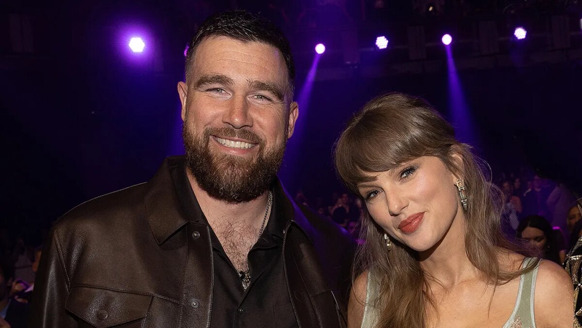 Travis Kelce and Taylor Swift.
