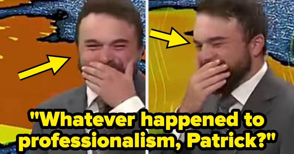 Weatherman Can't Stop Laughing As Chaos Unfolds On Air
