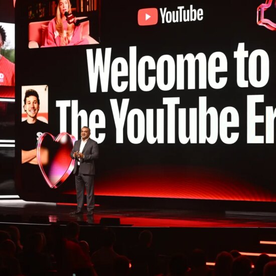 CEO Neal Mohan speaks onstage during the YouTube Brandcast event at Lincoln Center on May 13, 2026 in New York City.