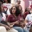 (L to R) Alijah Kai as Rashida, Maleah Joi Moon as Deborah, Kennedi Reece as Hazel in Episode 102 of A Different World.
