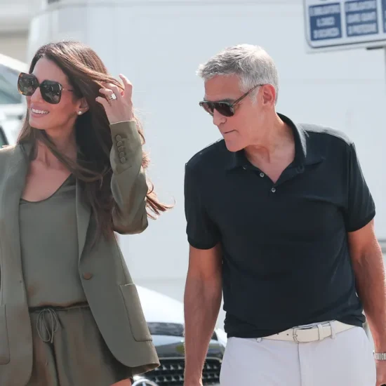 Amal Clooney Proves Satin Shorts Aren’t Just for Summer in Venice