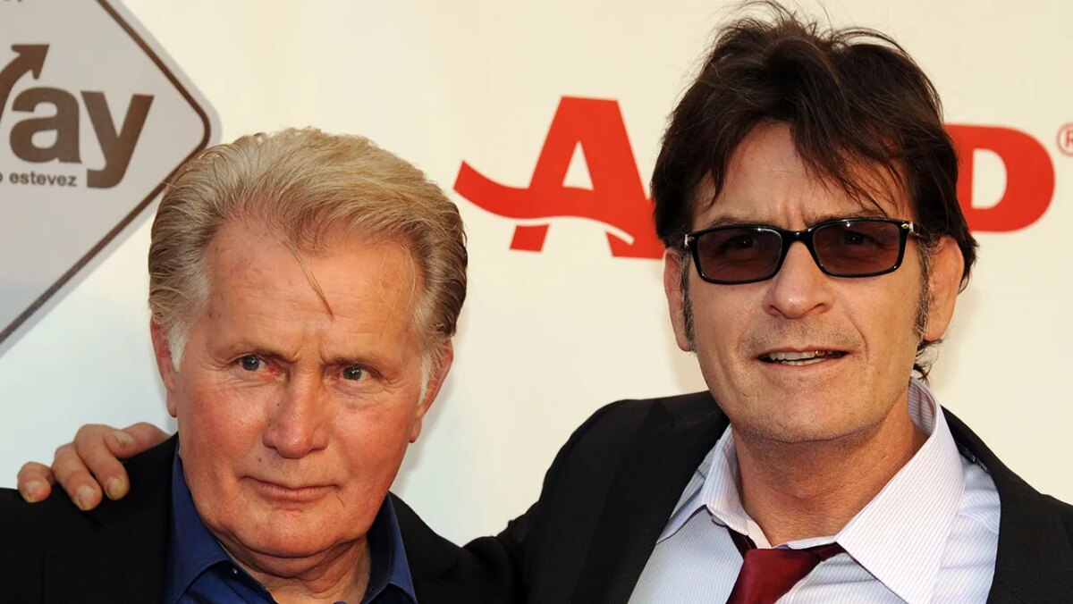 Martin Sheen and Charlie Sheen