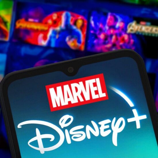 Disney Plus app with Marvel posters