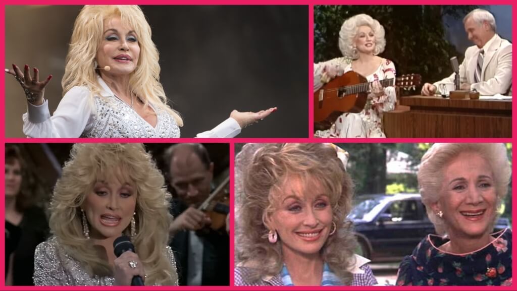Dolly Parton through the decades